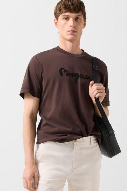 T-Shirt Lukas In Dark Brown