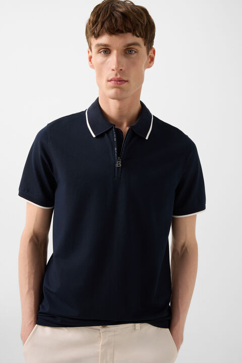 Timo Polo Shirt In Navy Blue
