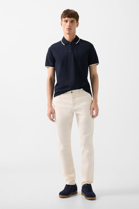 Timo Polo Shirt In Navy Blue