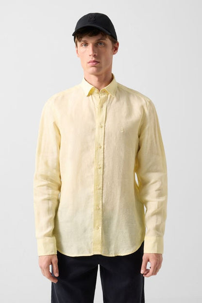 Timi Linen Shirt In Yellow
