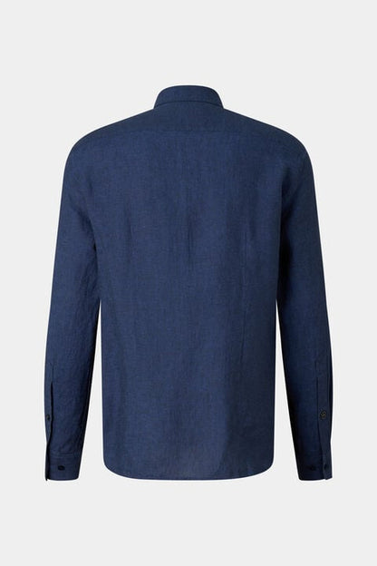 Timi Linen Shirt In Navy Blue