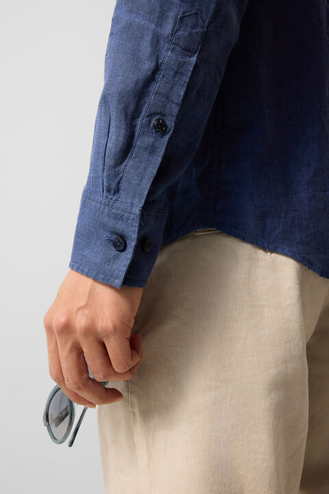 Timi Linen Shirt In Navy Blue