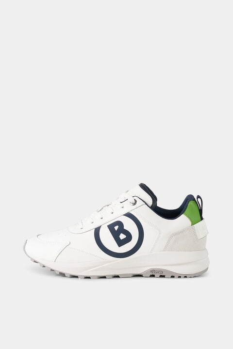 Golf Sneaker In White/Navy Blue