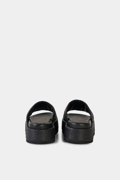 Sorrento Platform Sandals In Black
