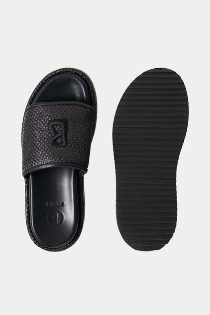 Sorrento Platform Sandals In Black