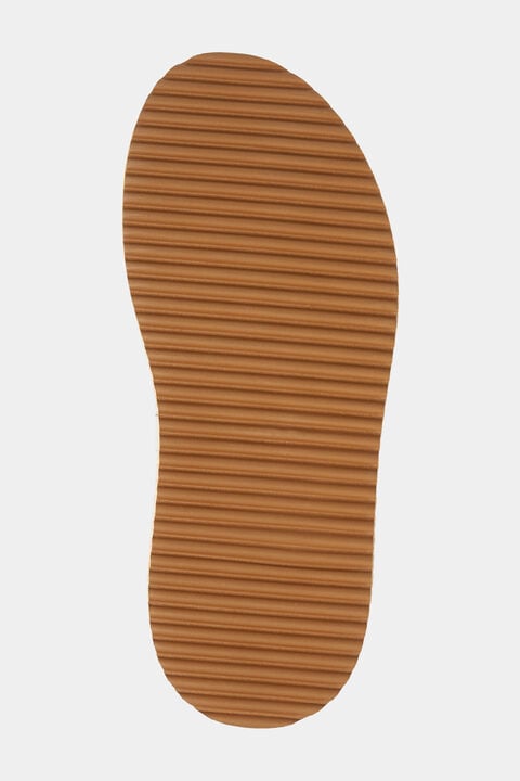 Sorrento Platform Sandals In Beige