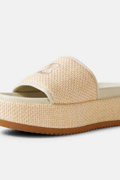 Sorrento Platform Sandals In Beige