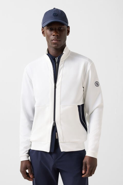 Semir Functional Jacket In Off-White/Navy Blue