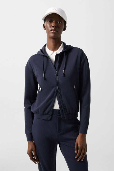 Julietta Jersey Jacket In Navy Blue