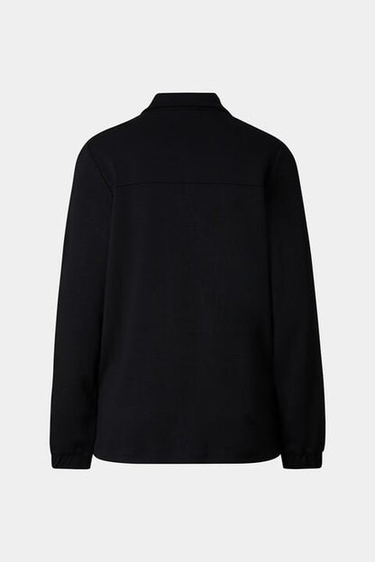 Raquel Jersey Overshirt In Black