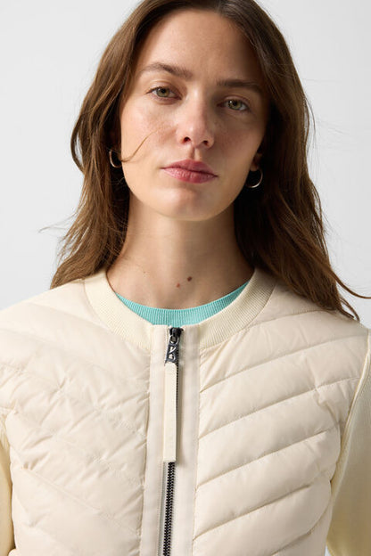 Zilly Hybrid Knit Jacket In Cream