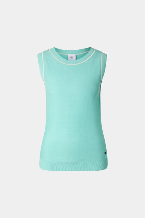 Knitted Top Phia In Cyan-Blue