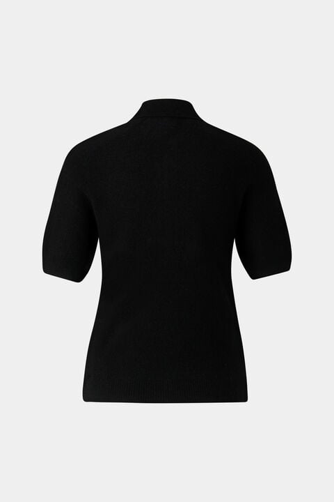 Knitted Polo Shirt Shari In Black