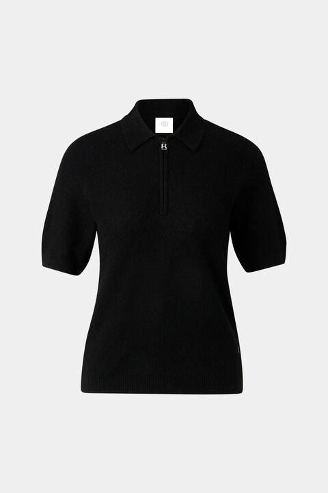 Knitted Polo Shirt Shari In Black