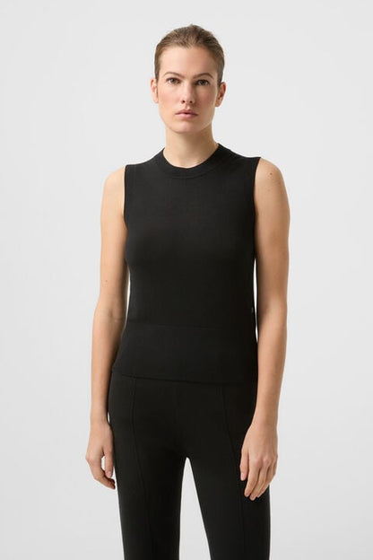 Knitted Top Isola In Black