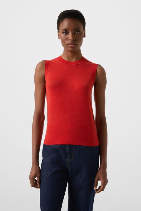 Knitted Top Isola In Red
