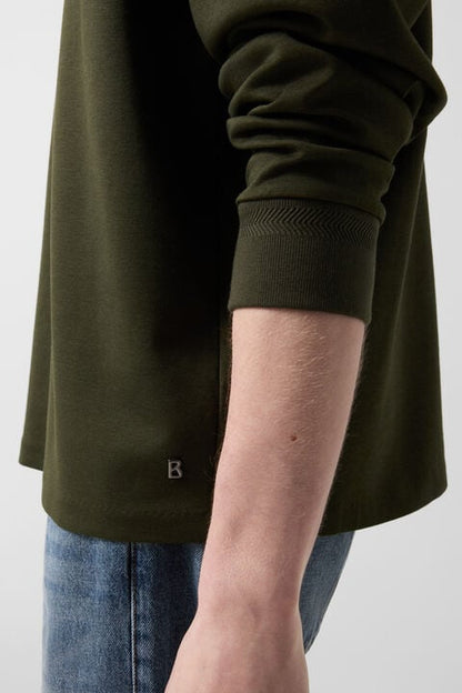 Lionel Polo Sweatshirt In Olive Green