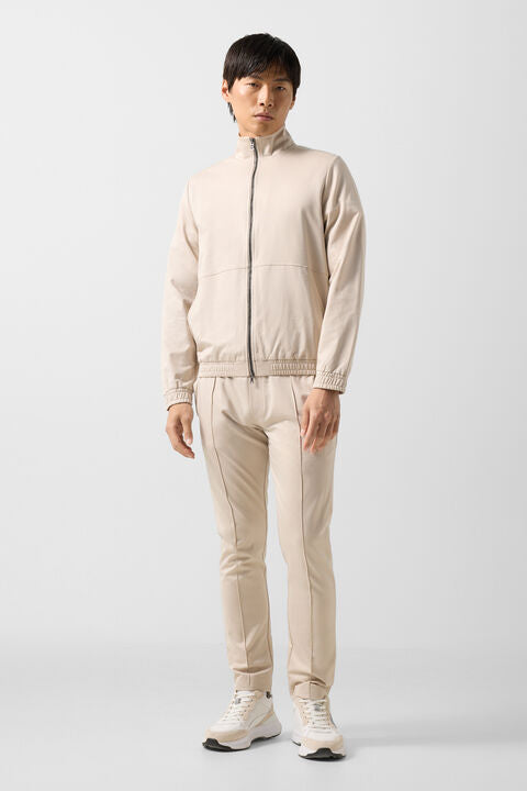 Rupert Jersey Jacket In Sand
