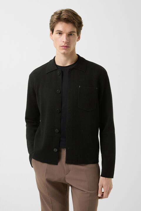 Olaf Knit Jacket In Black