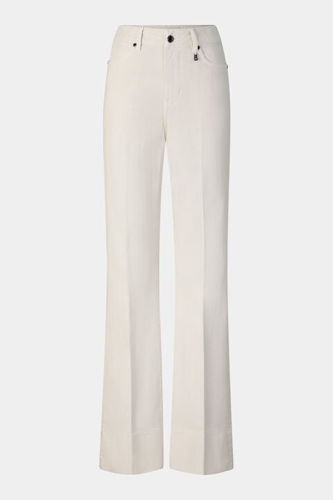 Flared Fit Jeans Devin In Cream