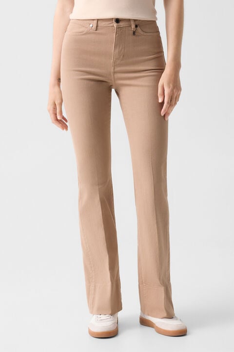 Flared Fit Jeans Devin In Camel