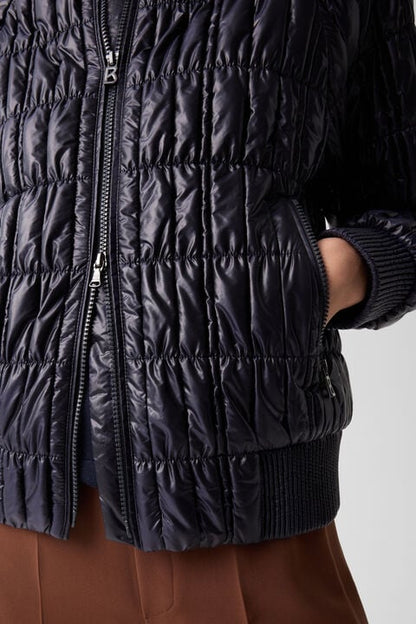 Sherry Quilted Jacket In Navy Blue