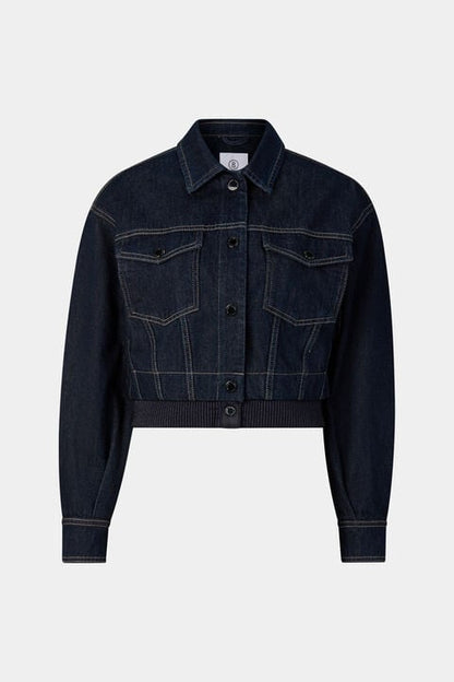 Panya Denim Jacket In Dark Denim Blue