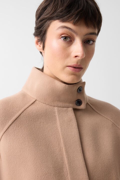 Wool Waistcoat Venice In Camel