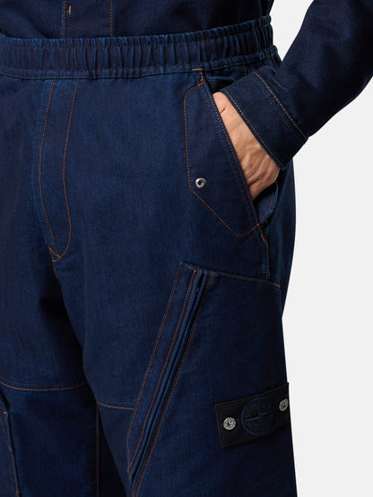 3100045 INDIGO POLYPROPYLENE DENIM LIGHT-RINSED