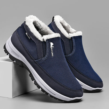Men's Outdoor Slip-on Warm Boots - Slip-resistant, Puncture-resistant - Arch Support, Wide Toe