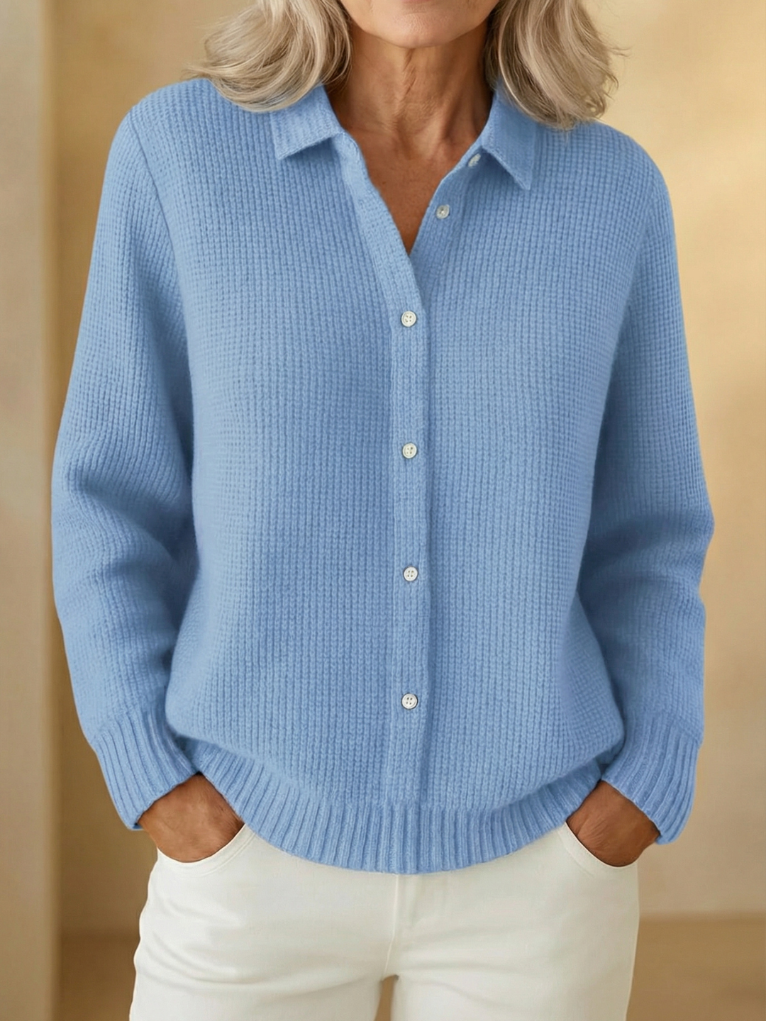 Plaid Casual Knit Sweater