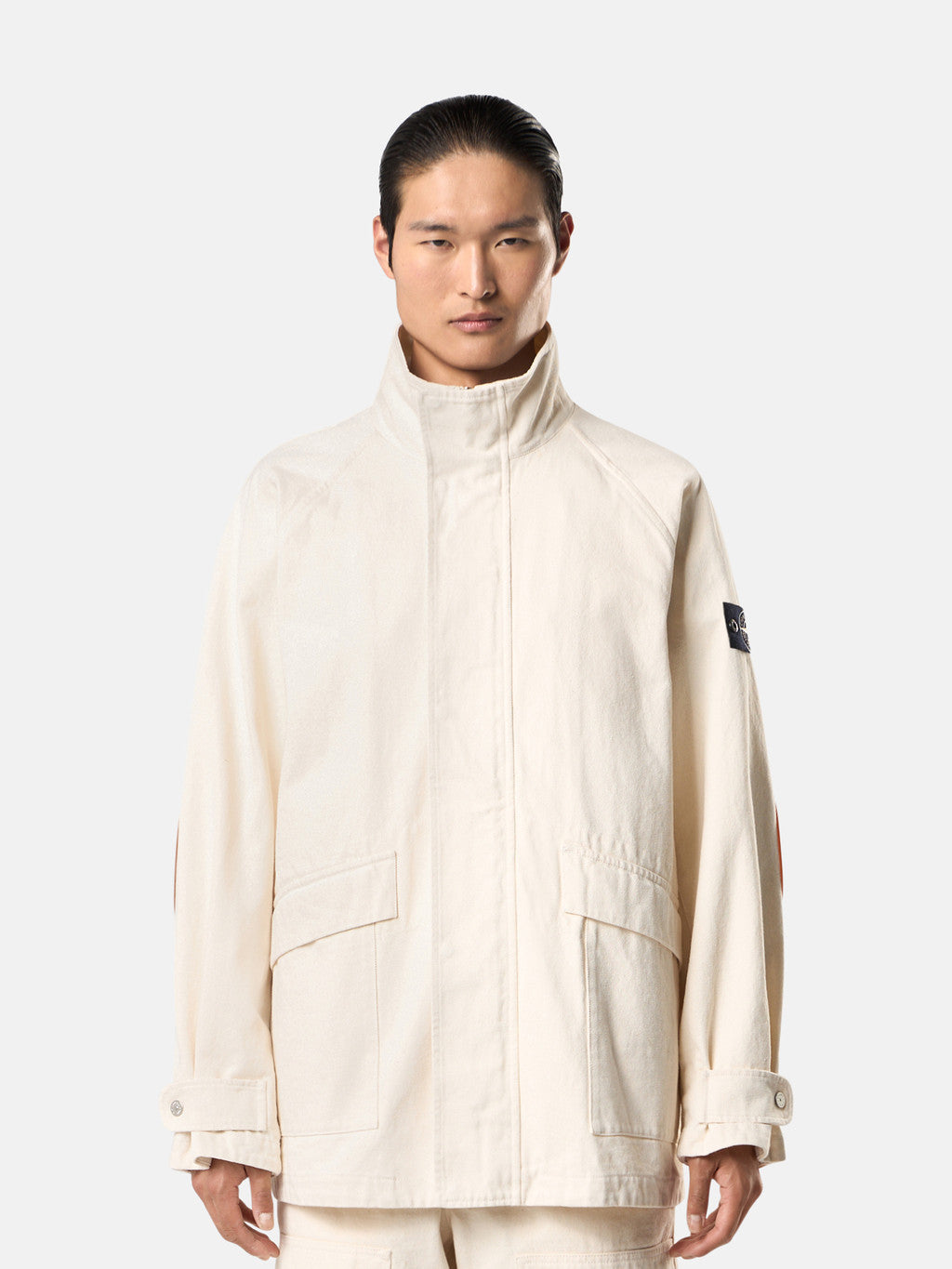 4100002 NATURAL COTTON GABARDINE_STONE ISLAND RAW BEAUTY
