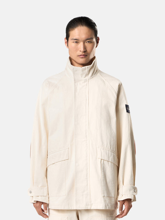 4100002 NATURAL COTTON GABARDINE_STONE ISLAND RAW BEAUTY