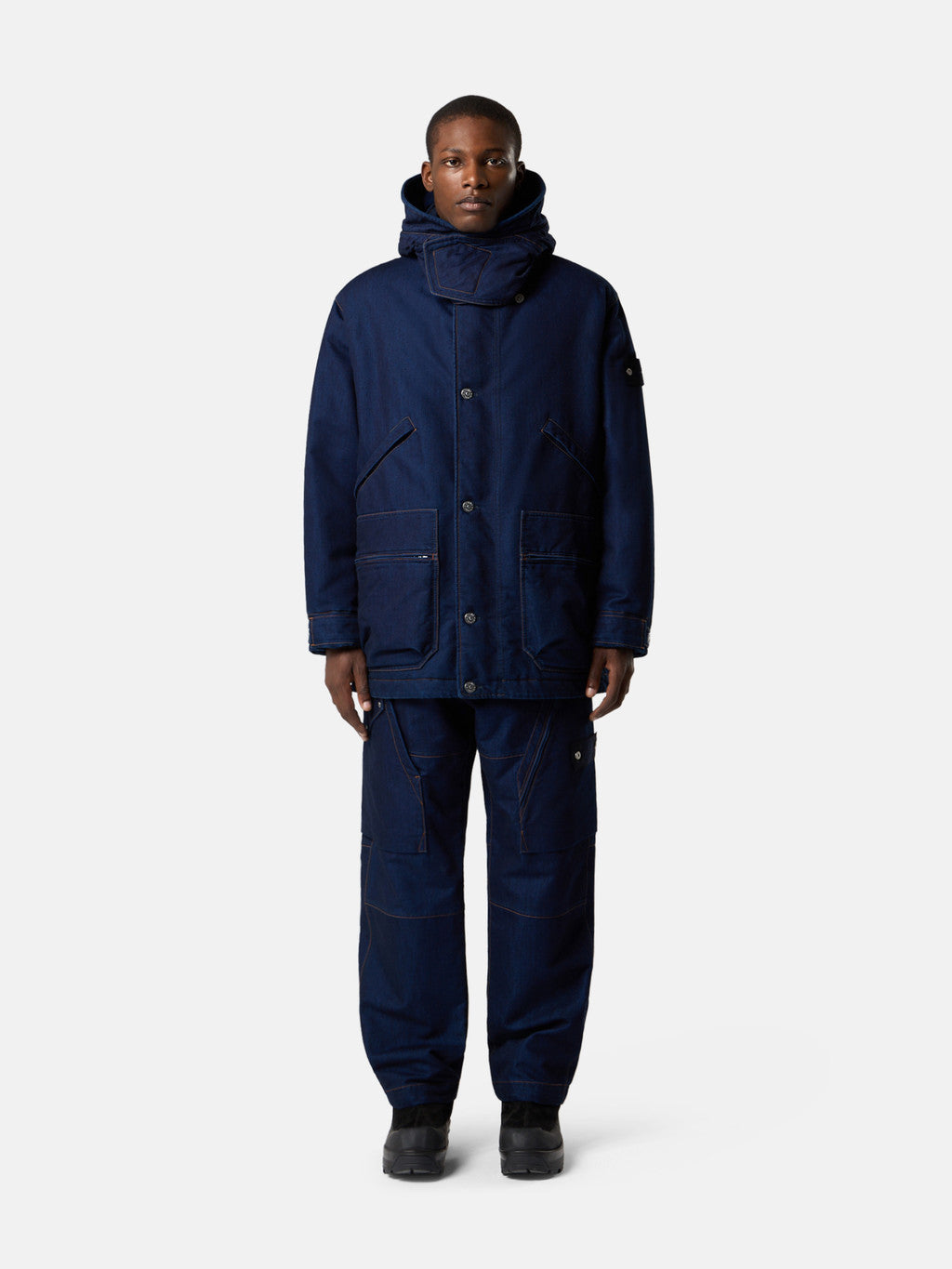 4100122 INDIGO POLYPROPYLENE DENIM LIGHT-RINSED