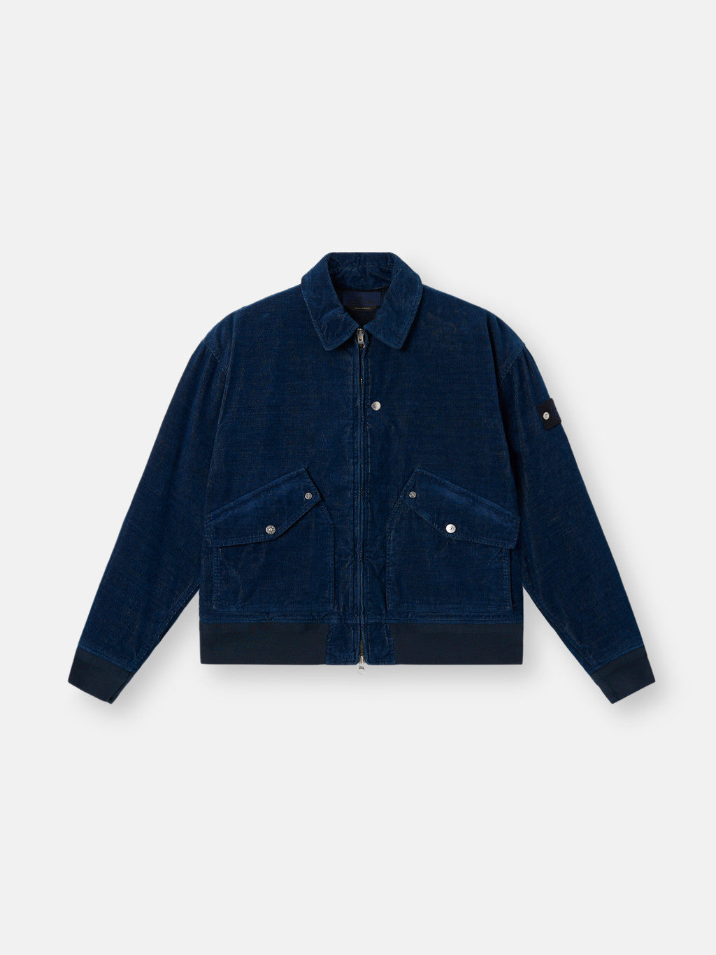 4100123 INDIGO MICRO CORDUROY-RINSED