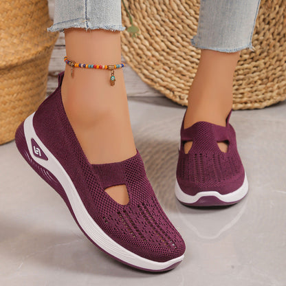 2026 Spring Summer Women's Slip-Ons | Airy Knit Fabric & All-Day Comfort