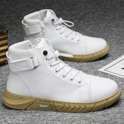 Men's Genuine Leather Boots | Casual & Versatile | Waterproof & Fleece-Lined