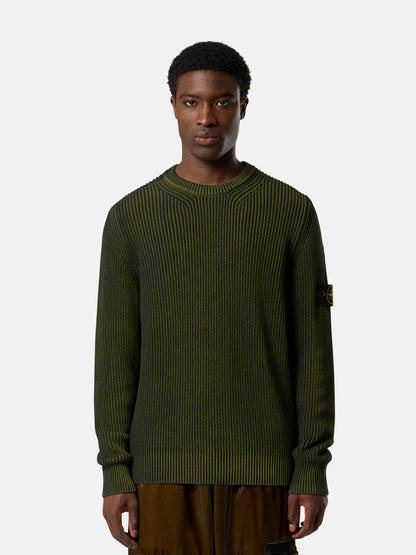 5100016 FISHERMAN'S RIB ORGANIC COTTON WITH TWO-COLOUR SPRAY