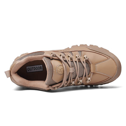 Men's New Solid Color Outdoor Hiking Shoes