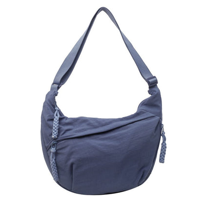 Designer Direct Sales Women's Fashion Plain Color Nylon Crossbody Hobo Bag