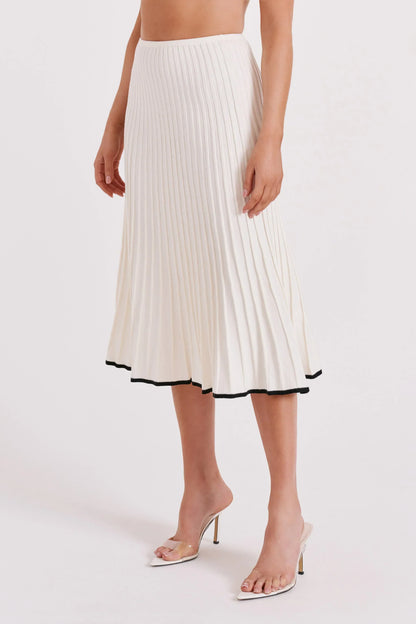 JOLENE Knit Top And Midi Skirt Set