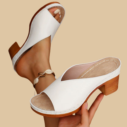 NEW ARRIVAL 70% OFF - Orthopedic Chunky High Heel Sandals