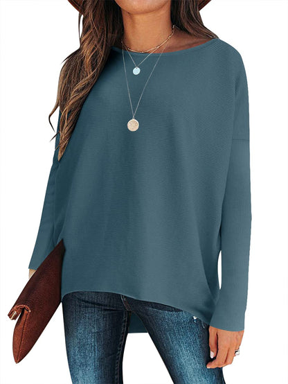 Women's Dolman Sleeve Knitted Pullover Sweater (Buy 2 Free Shipping)