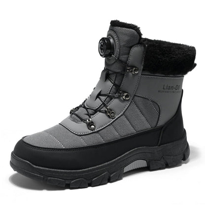 (⏰70% OFF | 24 Hours Only!) Men's Winter Warm and Cozy Thermal Lining Hiking Shoes - Orthopedic - Anti-Slip - Water-Resistant - Anti-Smash & Puncture - Ideal for Daily Routine, Outdoor Adventures, Sport, Travelling