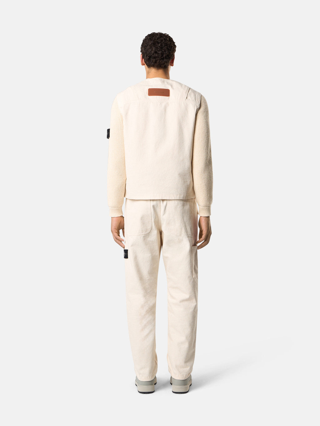 G100012 NATURAL COTTON GABARDINE_STONE ISLAND RAW BEAUTY