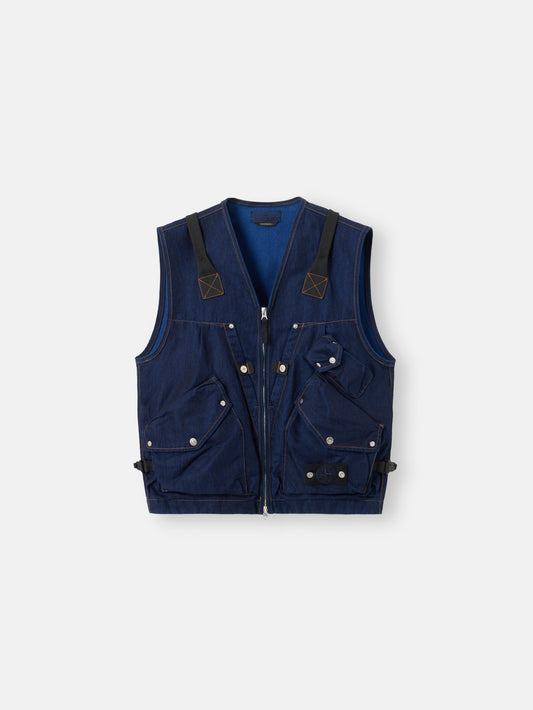 G100016 INDIGO POLYPROPYLENE DENIM LIGHT-RINSED