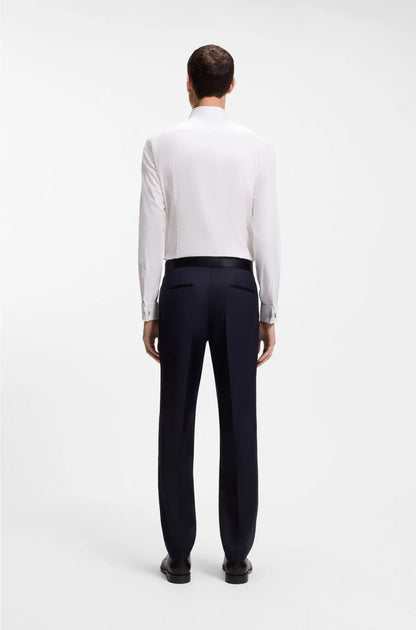 SLIM-FIT SHIRT IN STRETCH-COTTON TWILL