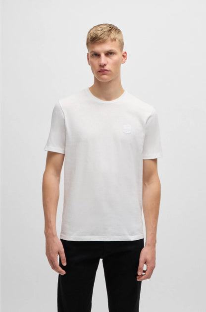COTTON-JERSEY T-SHIRT WITH LOGO PATCH