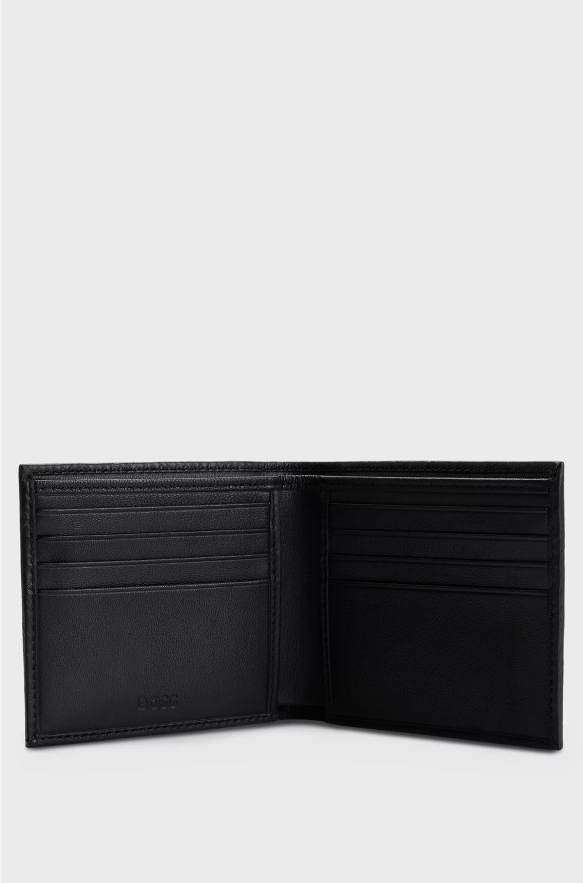 MONOGRAM-EMBOSSED LEATHER WALLET AND CARD HOLDER GIFT SET