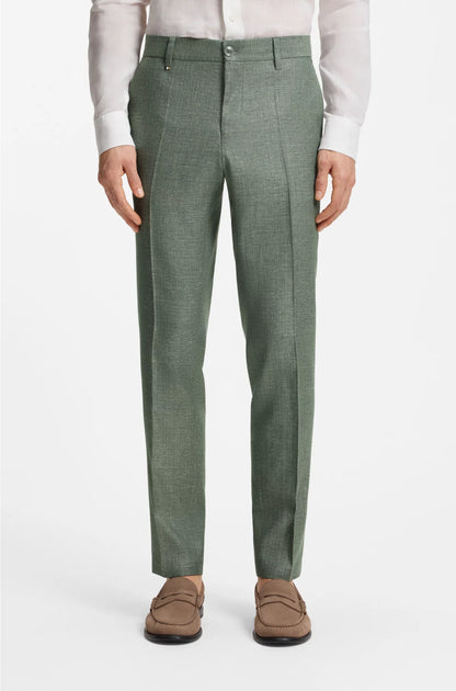 FORMAL TROUSERS INMICRO-PATTERNED STRETCH FABRIC
